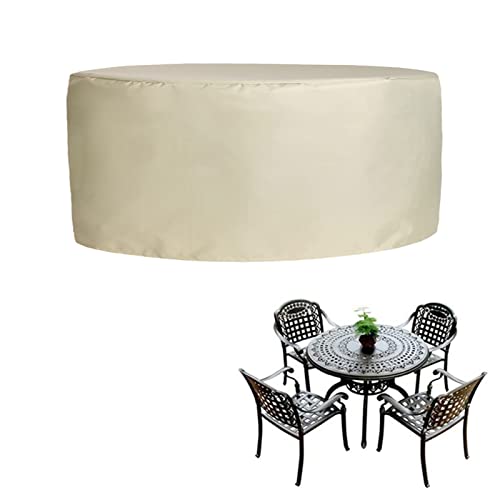 HUHJYUGE Abdeckung für Gartenmöbel 120x75cm, Terrassenmöbel Abdeckung Wasserdicht, Gartentisch Abdeckung Oval, Terrassentisch Abdeckung Rund Winddicht, für Tische und Stühle von HUHJYUGE
