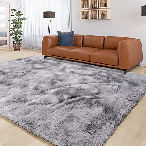 HUHJYUGE Bettvorleger Schlafzimmer Fell 60x200cm, Weiche Hochflor Teppiche Waschbar Anti-Rutsch, Teppich Schlafzimmer Nicht-VergießEn Hautfreundlich, Langflor Flauschig Bettvorleger von HUHJYUGE