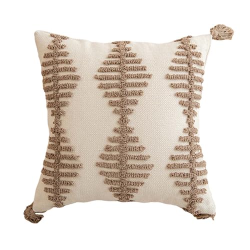 HUHJYUGE Dekoratives Kissen Mit Streifen Und Geometrischem Muster Für Sofa, Couch, Bett, Stuhl, Wohnzimmer Und Schlafzimmer, Quadratischer Kissenbezug, Abnehmbar, Waschbar Und Elegant HUHJYUGE Dekoratives Kissen Mit Streifen Und Geometrischem Muster Für Sofa, Couch, Bett, Stuhl, Wohnzimmer Und Schlafzimmer, Quadratischer Kissenbezug, Abnehmbar, Waschbar Und Elegant von HUHJYUGE