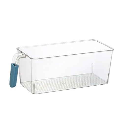HUHJYUGE Kühlschrank-Aufbewahrungsbox mit Griff, PET-Schublade Zur Aufbewahrung Von Lebensmitteln, Obst und Gemüse, Transparent, für Küche und Haushalt, 1 Stück (A 17.8cm) von HUHJYUGE