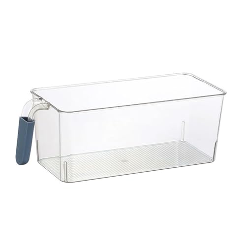 HUHJYUGE Kühlschrank-Aufbewahrungsbox mit Griff, PET-Schublade Zur Aufbewahrung Von Lebensmitteln, Obst und Gemüse, Transparent, für Küche und Haushalt, 1 Stück (B 13cm) von HUHJYUGE