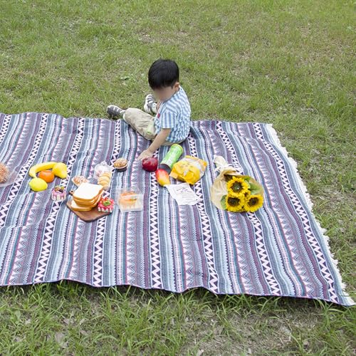 HUHJYUGE Picknickdecke, Outdoor Stranddecke, Picknickdecke Waschbar Leicht, Picknickdecke Klein Zusammenfaltbar, für Strand,Picknick,Camping und Wandern (C 100x150cm) von HUHJYUGE