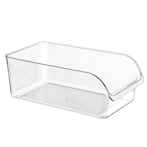 HUHJYUGE Stapelbaren Kühlschrank-Organizern, Kühlschrank Organizer Eier, Küchen Organizer Kühlschrank Getränke, für Gemüse, Obst, Eier und Getränke, 1 Stück (32x13x11cm) von HUHJYUGE