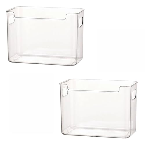HUHJYUGE Transparente Aufbewahrungsbox für Kühlschranktür, Lebensmittelbehälter für Küche, Obst, Gemüse, Lebensmitte, Aufbewahrungsbox Küche Organizer (Transparent 17.8x10.3x12.5cm) von HUHJYUGE