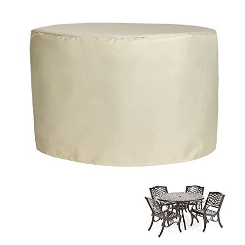 HUHJYUGE Wasserdicht Gartenmöbel Abdeckung 180x90cm, Gartentisch Abdeckung Rund, Terrassenmöbel Abdeckung Winddicht Staubdicht UV-Beständiges für Outdoor Sofa Tisch Möbelsets von HUHJYUGE