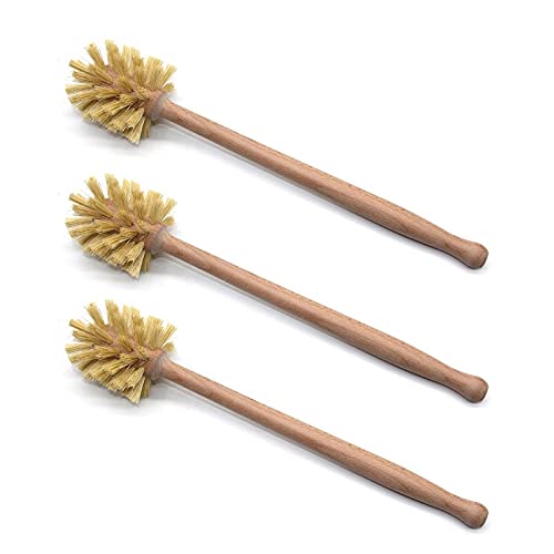 3 StüCk KlobüRste Aus Holz WC BüRste Mit Borsten Aus Naturfaser ToilettenbüRste von HUI JIN