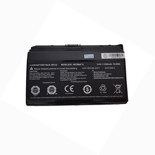 Laptop Akku W370BAT-8 für CLEVO W370 W370SS W370ET W355SS W350ET W350ST 14.8V 5200mAh von HUI-MATOOG