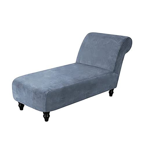 Armloser Samtbezug für Chaiselongue, Strecken Bezug für Chaiselongue, MöBelschutz, Loungesessel, Sofa, Schonbezug für Haus B von HUIBEI