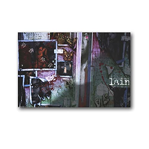 Serial Experiments Lain Poster Anime Lain Bilder Kunstdruck Poster (15) Kunstwerke Leinwand Poster Zimmer Ästhetische Wandkunst Drucke Home Modern Decor Geschenke Gerahmt-ungerahmt 30 x 45 cm von HUIBEI