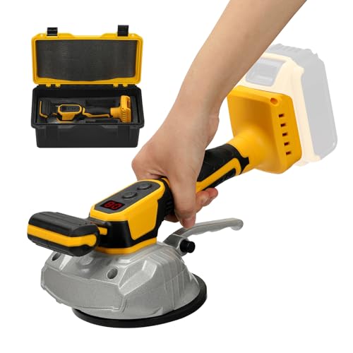 HUICCN Kabellose Fliesen-Vibrationsnivelliermaschine für Dewalt 20 V Akku, tragbares Fliesenvibratorwerkzeug mit 8 einstellbaren Geschwindigkeiten, Digitalanzeige für Bodenwand (Batterie nicht im HUICCN Kabellose Fliesen-Vibrationsnivelliermaschine für Dewalt 20 V Akku, tragbares Fliesenvibratorwerkzeug mit 8 einstellbaren Geschwindigkeiten, Digitalanzeige für Bodenwand (Batterie nicht im von HUICCN