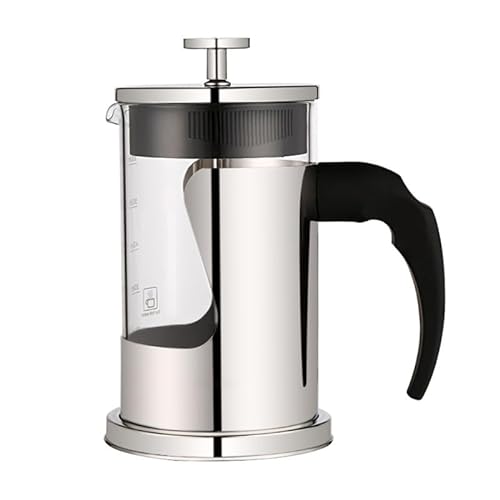 HUIFACAI Edelstahl-Kaffee-Ei, französische Presse, 800 ml Kapazität, tragbare Kaffeemaschine, Kaffeepresse für Outdoor-Reisen, Kaffeepresse von HUIFACAI