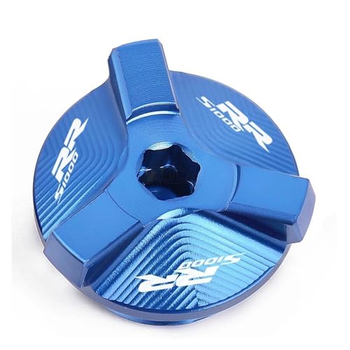 Motorrad Öleinfüllstopfen Ölnachfülldeckel Für BM&W S1000R 2013-2019 S1000RR 2009-2023 S1000XR 2014-2023 HP4 2012-2015 HP4 Motorrad Motor Öl Tasse Öl Einfülldeckel(Farbe:Blau,Größe:For S1000RR) von HUIGAR