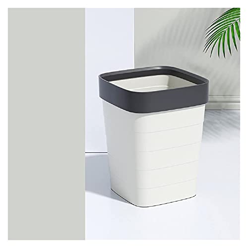 HUIHHAO Müllcontainer Mülleimer Mülleimer Schlafzimmer Mülleimer Müllkorb for Home Office Küche Bad Mülleimer/A-Rot (Color : A-grey) von HUIHHAO
