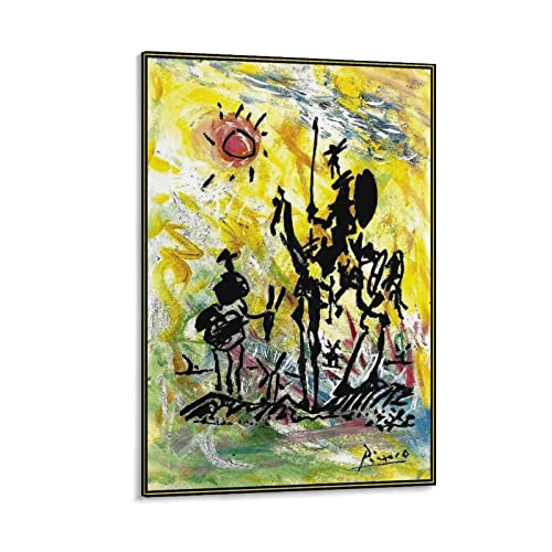 Don Quijote De Picasso Poster Leinwand Kunst Poster Gemälde auf Leinwand Wandkunst Poster Scroll Bild Druck Wohnzimmer Wände Dekor Zuhause Poster 30 x 45 cm von HUIHUO