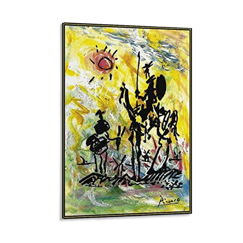 Don Quijote De Picasso Poster Leinwand Poster Leinwand Poster Wandkunst Bild Drucke Hängende Foto Geschenkidee Dekor Heimposter Kunstwerke 20 x 30 cm von HUIHUO