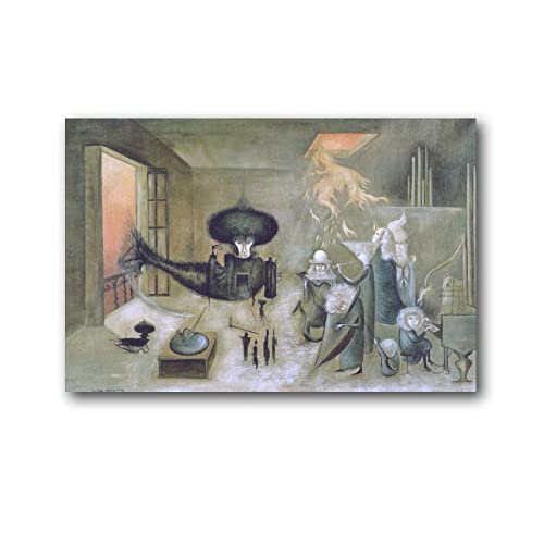 Gemälde Leonora Carrington Poster Bild Druck Wandkunst Poster Gemälde Leinwand Poster Kunstwerke Geschenkidee Raum Ästhetisch 60 x 90 cm von HUIHUO