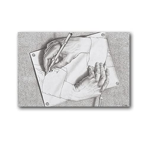 MC Escher Poster Malerei Wandkunst Poster Drucke Heimdekoration Bild Leinwand Malerei Poster 20 x 30 cm von HUIHUO