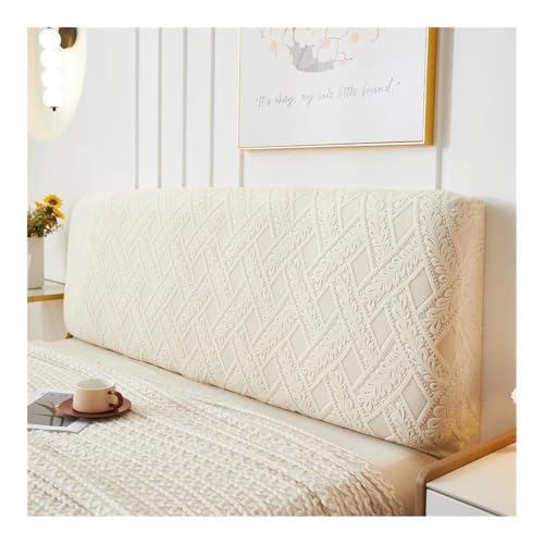 HUIJIQX Bettkopfteil-Schonbezug mit Rattan-Textur, Jacquard, elastisch, universeller Bezug, staubdichter Schutz für Schlafzimmer, Gästezimmer, Heimdekoration (C,B 200 x H 60 cm) von HUIJIQX