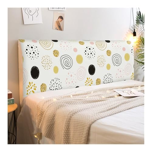 HUIJIQX Elastische All-Inclusive-Bettkopfabdeckung, bedruckt, Cartoon, universal, staubdicht, für Schlafzimmer, Wohnzimmer, Sofa, Kopfteil (6.200 cm) von HUIJIQX