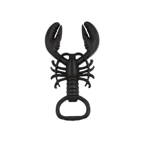 HUIJIQX Fantasievoller Metall-Hummer-Bierflaschenöffner, Bar-Party-Werkzeug (schwarz, 2 Stück) von HUIJIQX