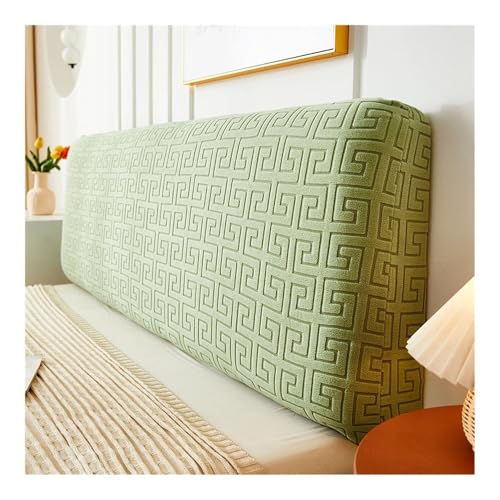 HUIJIQX Jacquard-Kopfteilbezug mit Webmuster, einfarbig, Allumfassend, elastisch, staubdicht, für Schlafzimmer-Dekoration (11, B 200 x H 60 cm) von HUIJIQX