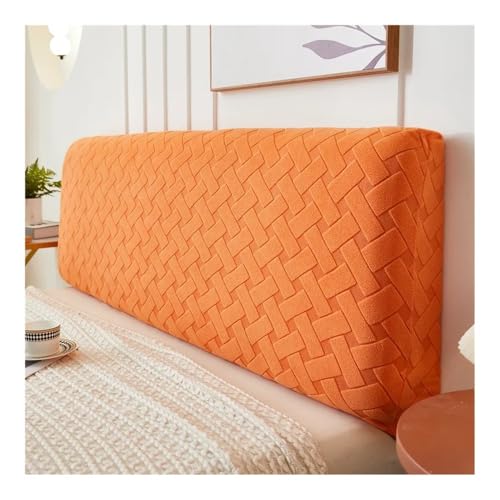 HUIJIQX Jacquard-Kopfteilbezug mit Webmuster, einfarbig, Allumfassend, elastisch, staubdicht, für Schlafzimmer-Dekoration (A, B 200 x H 60 cm) von HUIJIQX