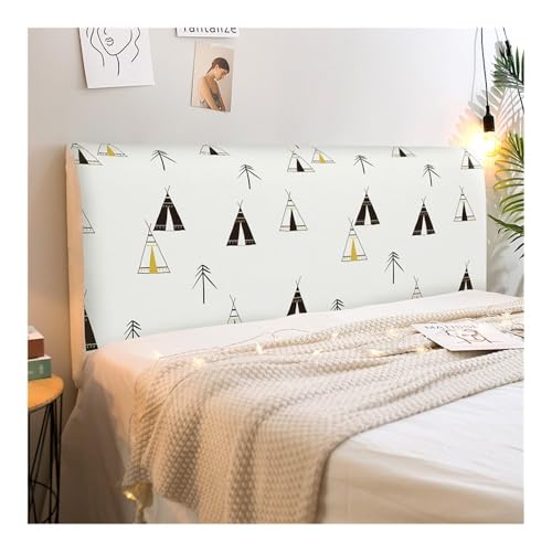 HUIJIQX Kopfteilbezug, elastisch, All-Inclusive, universell, staubdicht, für Schlafzimmer, Sofa, weicher dicker Kopfteilbezug (C, 120 cm) von HUIJIQX