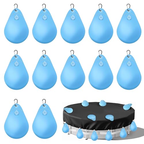 HUIKUANGEU Poolabdeckung Gewichte,12 Stück Pool-Wasserbeutel,Pool Beschwerungssack,Winter Pool Abdeckplane Beschwerungssack,Pool Wandtaschen,Schwimmbadabdeckung Hängende Tasche,für Poolabdeckung HUIKUANGEU Poolabdeckung Gewichte,12 Stück Pool-Wasserbeutel,Pool Beschwerungssack,Winter Pool Abdeckplane Beschwerungssack,Pool Wandtaschen,Schwimmbadabdeckung Hängende Tasche,für Poolabdeckung von HUIKUANGEU
