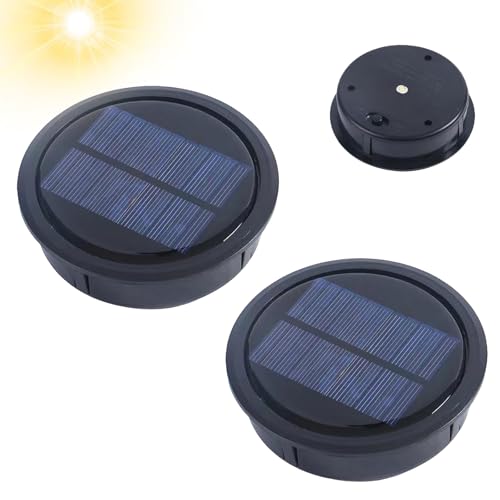 Solarleuchten Ersatzteile,2 Stück 10.5cm Solarleuchten Ersatz Top mit LED,Solar Ersatzdeckel,Ersatz Solarmodul für Gartenleuchten,Wasserdicht Solar Ersatzdeckel,für Solarlampen Laterne Deckel Garten Solarleuchten Ersatzteile,2 Stück 10.5cm Solarleuchten Ersatz Top mit LED,Solar Ersatzdeckel,Ersatz Solarmodul für Gartenleuchten,Wasserdicht Solar Ersatzdeckel,für Solarlampen Laterne Deckel Garten von HUIKUANGEU