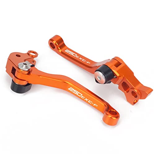 HUILA 250SX Motocross Zubehör Kupplungsbremshebel Motorradteil passend for 250 SX 250sx 2005 2006 2007 2008 2009 2010 2011 2012 2013(250SX 2005 ORANGE) von HUILA