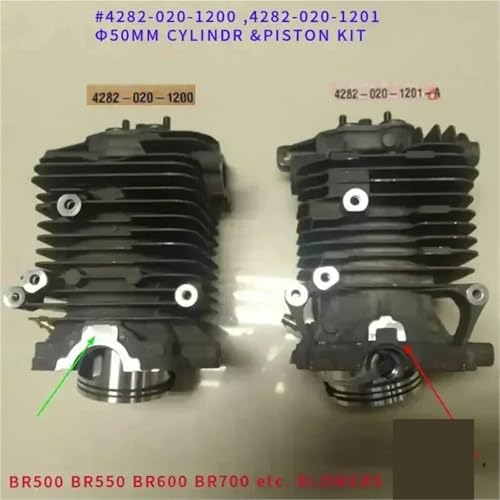 HUILA BR600 ZYLINDERKOLBENSATZ 50mm 4282-020-1200 4282-020-1201/1203 for BR500 BR550 BR700 GEBLÄSE Ringe Clips PIN Montage(4282-020-1201 Newest) von HUILA