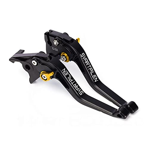 HUILA Einstellbares Motorrad Bremsgriff Kupplungshebel Zubehör passend for Husq Svartpilen 701 2019 2020 2021 2022(STYLR B COLOR C) von HUILA