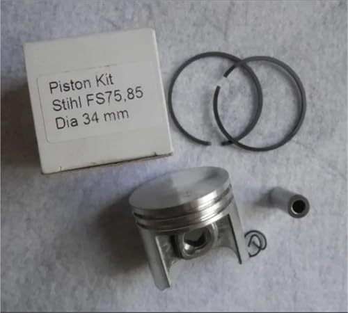 HUILA FC85 KOLBENSATZ 34MM 41370302010 for FC75 HL75 FH75 HT70 HT75 FR85 FS75 FS80 FS85 BG75 KM85 HS75 HS85 SP80 SP85 Zylinder(Quality Piston Kit) von HUILA