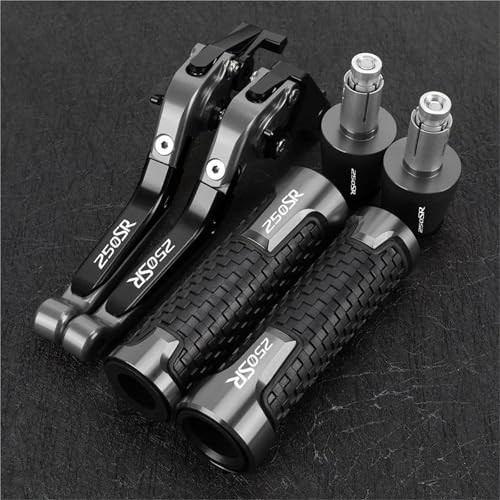 HUILA For 250SR 250 SR 2017 2018 2019 2020 2021 2023 2024 Motorrad Bremse Kupplung Hebel Griff Bar Griff Griff Lenker Enden(Gray) von HUILA