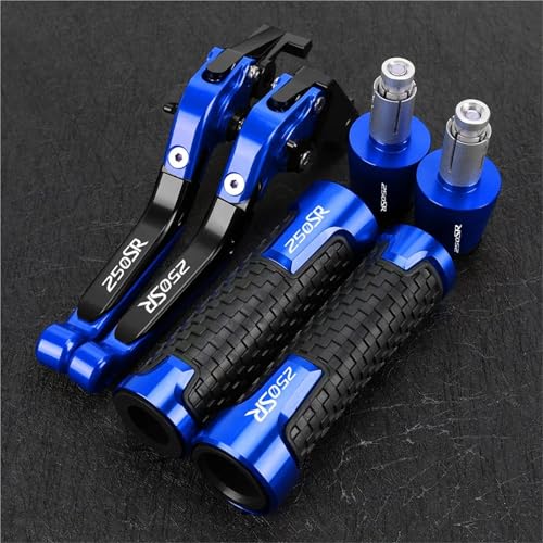 HUILA For 250SR 250 SR 2017 2018 2019 2020 2021 2023 2024 Motorrad Bremse Kupplung Hebel Griff Bar Griff Griff Lenker Enden(Light Blue) von HUILA