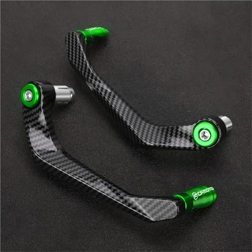 HUILA For 250SR NK250 150 400 650GT MT 700CLX Lenkergriffe Guards Bremskupplungshebel Lenkerschutz(Green logo) von HUILA