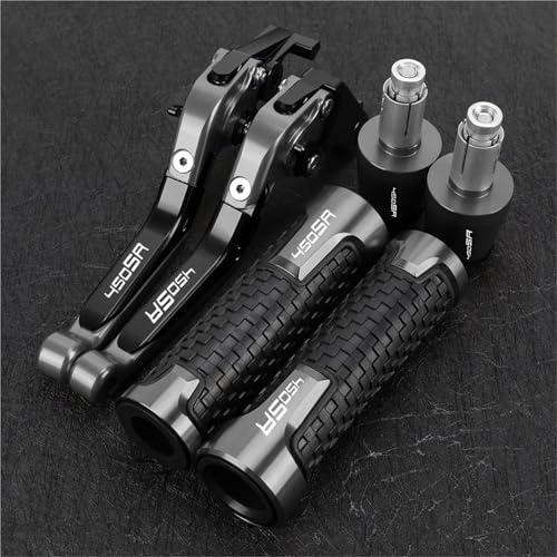 HUILA For 450SR 2022 2023 2024 Motorradzubehör Bremskupplungshebel Lenkergriff Lenkerenden 450 SR(Gray) von HUILA