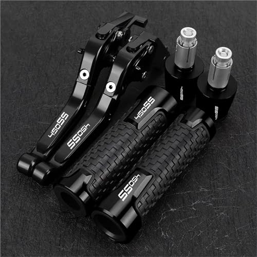 HUILA For 450SS 450 SS CF MOTO 2023-2025 2026 Motorrad Einstellbare Ausziehbare Bremskupplungshebel Handgriffe Lenkerenden(Noir) von HUILA