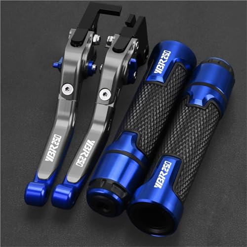 HUILA For YBR250 YBR 250 2005-2014 2013 2012 2011 2010 2009 2008 2007 Motorrad Bremse Kupplung Hebel 22MM Griff lenker Grip(Green) von HUILA