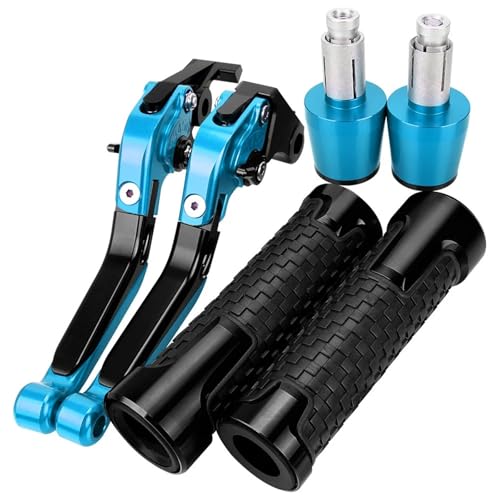 HUILA For Z900RS 2018-2020 2021 2022 2023 2024 Motorrad Aluminium Einstellbare Bremse Kupplung Hebel Lenker Handgriffe Enden(SKY BLUE) von HUILA