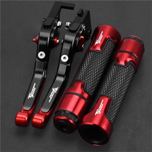 HUILA Motorrad Bremse Kupplung Hebel 7/8''22MM Hand Griff for TENERE 700 2019-2024 Lenker Griffe Tenere700 XTZ 700 XTZ700(Silver) von HUILA