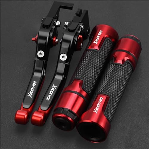 HUILA Motorrad Einstellbare Bremse Kupplung Hebel Hand Lenker Griffe for XMAX400 XMAX 400 X-MAX X MAX 2024 2023 2022 2021 2020(Silver) von HUILA