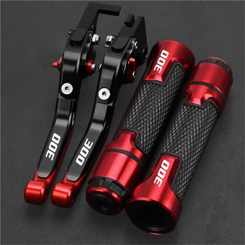 HUILA Motorrad for NINJA300R ABS 2008-2019 2018 2017 Bremse Kupplung Hebel 22MM Griff Lenker Griffe(Silver) von HUILA
