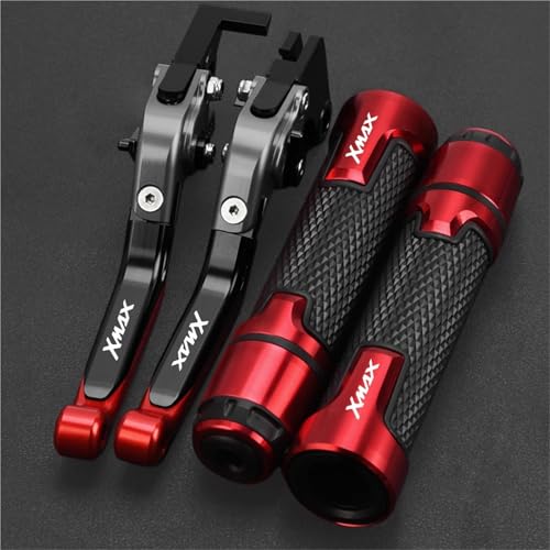 HUILA Motorradbremskupplungshebel 7/8''22MM Griff Lenkergriffe for XMAX 125 250 300 400 XMAX400 2009-2019 2017 2018 2016(Noir) von HUILA