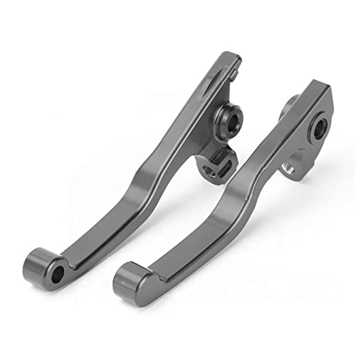 HUILA Motorradzubehör 2023 CNC-Kupplungsbremshebel passend for EXC EXCF 150 250 300 350 450 500 EXC-F TPI Motocross-Griffhebel(Titanium-No Logo) von HUILA