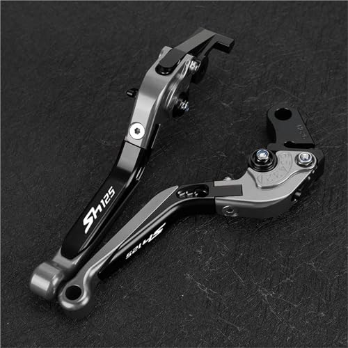HUILA SH125 Motorrad Verstellbare, faltbare, ausziehbare Bremskupplungshebel, Lenkergriffe, Enden for SH125 SH 125 2013-2023 2022(Light Blue) von HUILA