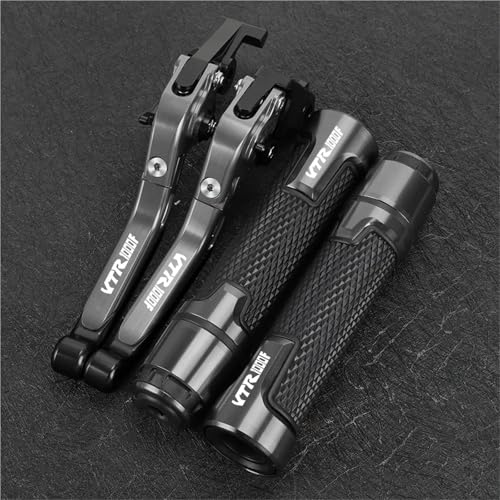 HUILA VTR1000F Motorrad Einstellbare Ausziehbare Bremskupplungshebel Lenkergriffe Enden for VTR1000F VTR 1000F 1998-2005(Orange) von HUILA