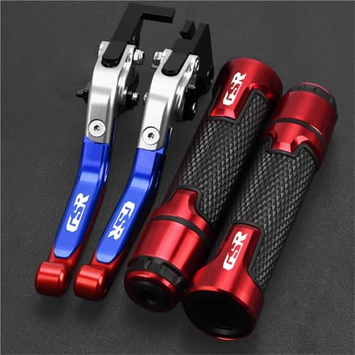 HUILA Zubehör Motorrad for GSR400 GSR600 GSR750 GSR 400 600 750 Bremse Kupplung Hebel 7/8''22MM Griff Bar Lenker Griffe(PURPLE) von HUILA
