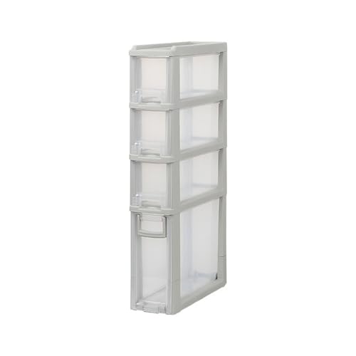 HUIMOZ 20 cm schmaler Küchenschrank mit Rädern, rollender, schmaler Badezimmer-Aufbewahrungsschrank für kleine Räume, wasserdichter Unterschrank mit Schubladen von HUIMOZ