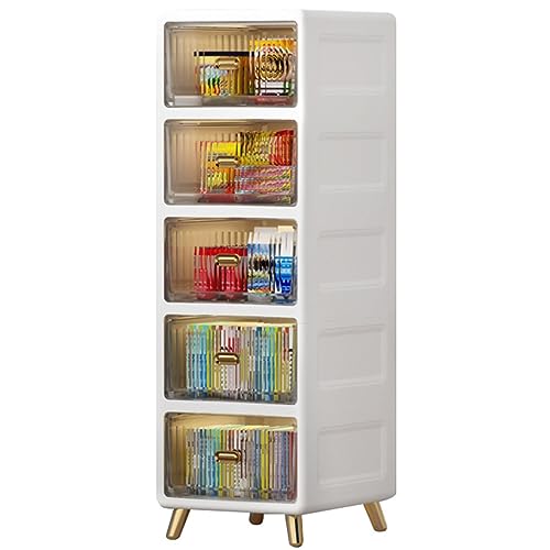 HUIMOZ Aufbewahrungsschrank mit 5 durchsichtigen Schubladen, 5-stöckiger Küchen-Aufbewahrungsschrank mit Tür, Schrank, Sideboard, Organizer-Schrank für Wohnzimmer, Badezimmer, W HUIMOZ Aufbewahrungsschrank mit 5 durchsichtigen Schubladen, 5-stöckiger Küchen-Aufbewahrungsschrank mit Tür, Schrank, Sideboard, Organizer-Schrank für Wohnzimmer, Badezimmer, W von HUIMOZ